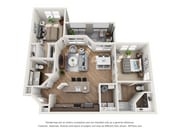 B1 Akaw_2Bed_2Bath_ 1106 Sq Ft
