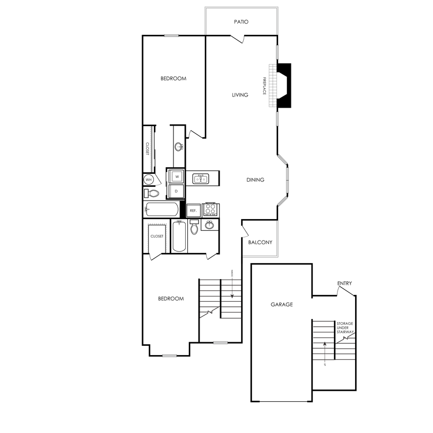 Laney-FloorplansB3-2b2b-1101sf.png - B3 Renovated