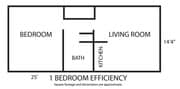 1BR/1BA