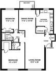 2BR/1BA