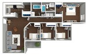 4 Bedroom 2 Bathroom