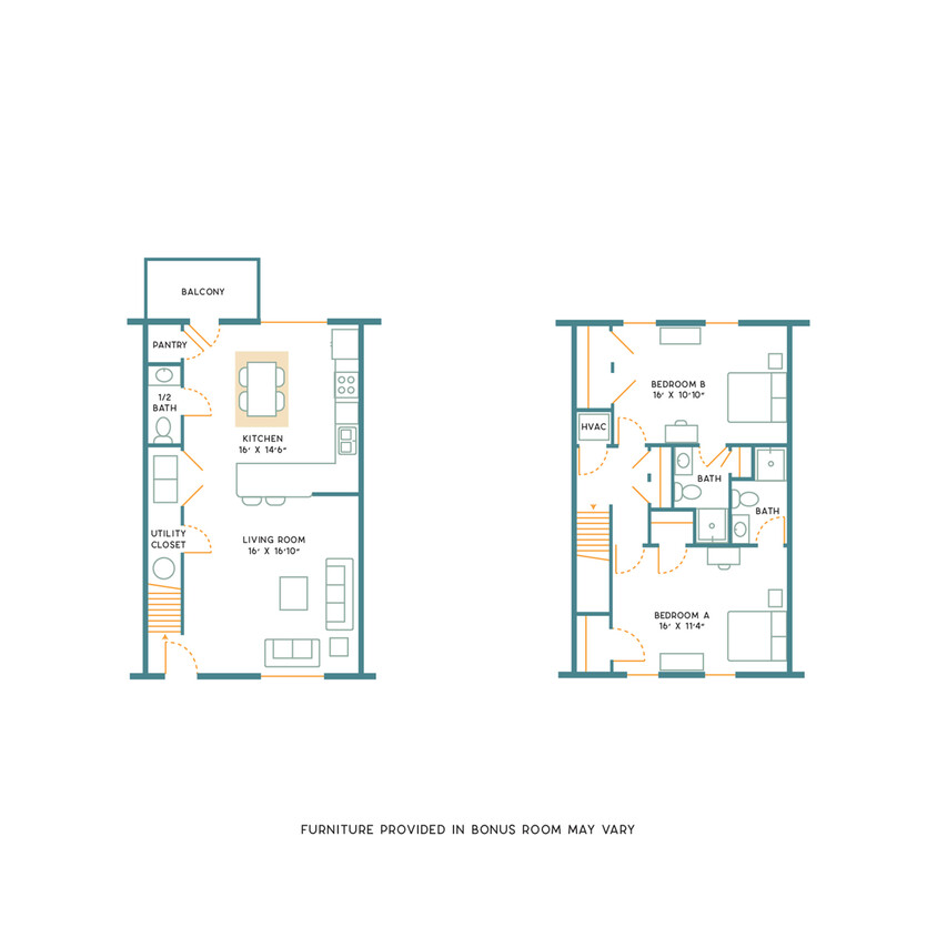2BR/2.5BA- Unfurnished - 2BR/2.5BA - Unfurnished