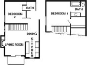 Style 2F, 1013 sq. ft.