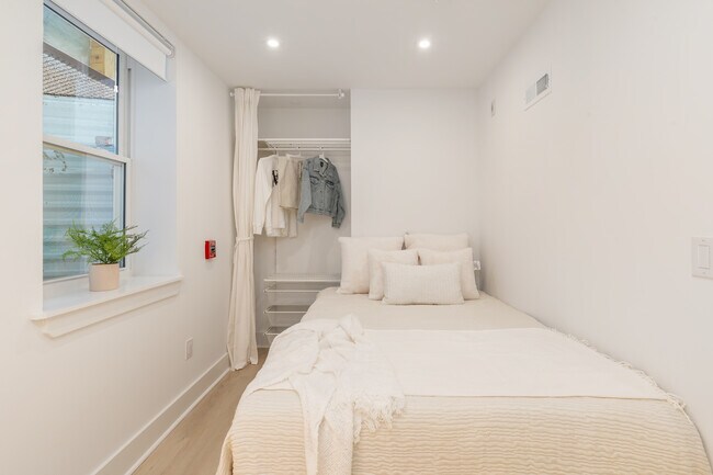 Furnished Bedroom (Includes NovaForm Queen Mattress + Queen Bedframe + Custom Closet) - 4037 Powelton Ave