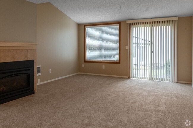 2BR, 2BA, - 1055SF -Living Room - Nobl Park Apartments