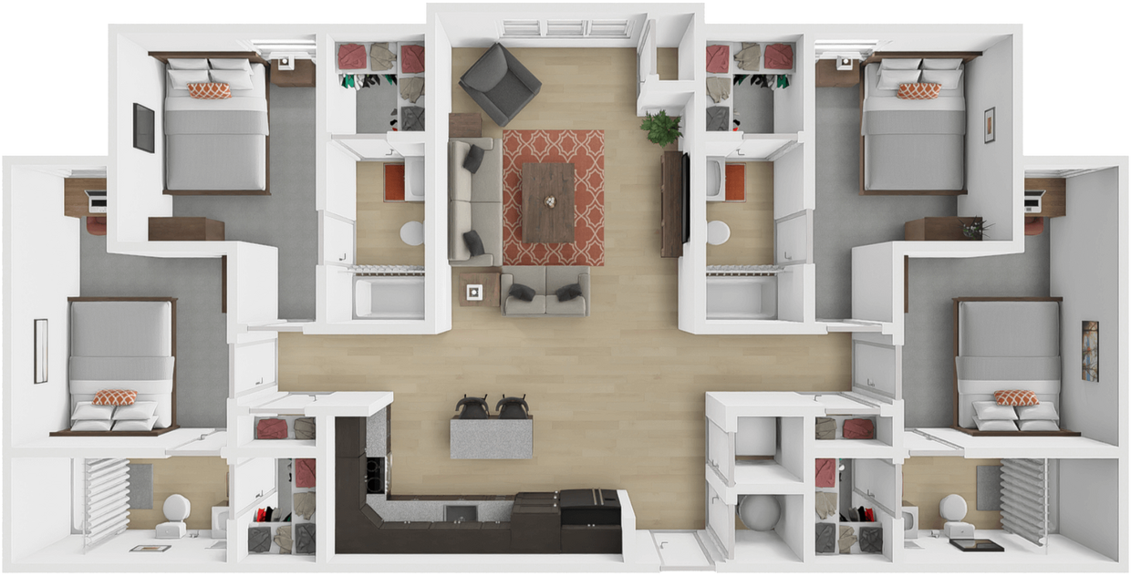 Floor Plan - Union Station BEDROOM ONLY