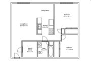 2BR/1BA