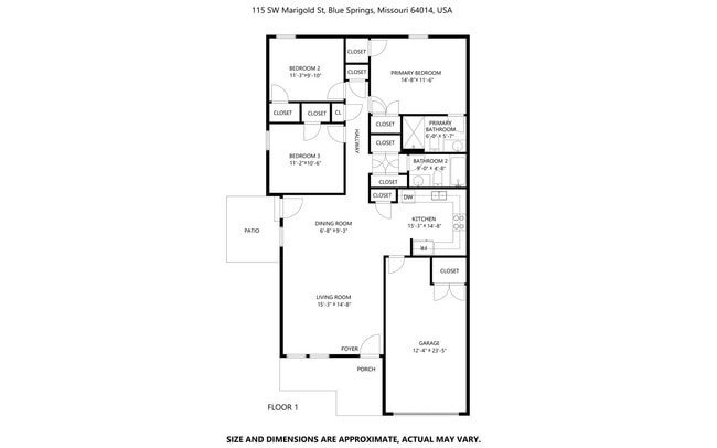 Photo - Charming 3-Bed, 2-Bath Ranch style duplex in the Colonial Gardens