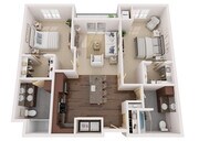 Floor Plan B1.1 | Elan | Apartments in Fitchburg, WI