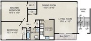 2BR/1BA