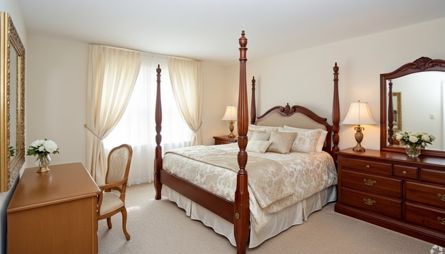 Staged Unit - Bedroom - The Carriage Club