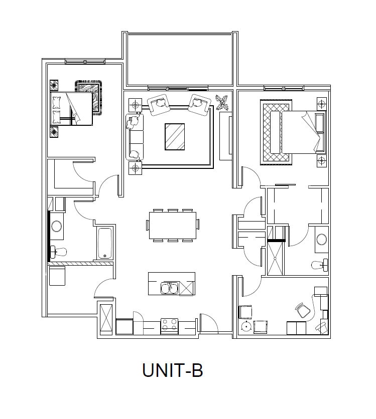 Plan d'étage B - The Marci II at 48