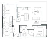 B3: 2bed 2bath