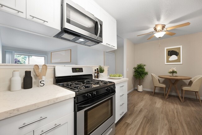Kitchen & Dining In The 2 Bedroom Floor Plan