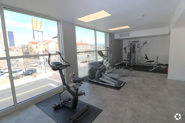 Fitness Center Overlooks Downtown ABQ