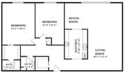 20H - 2 Bdrm, 1.5 Bath