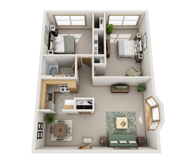 The Traditional Two Bedroom