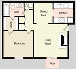1BR/1BA