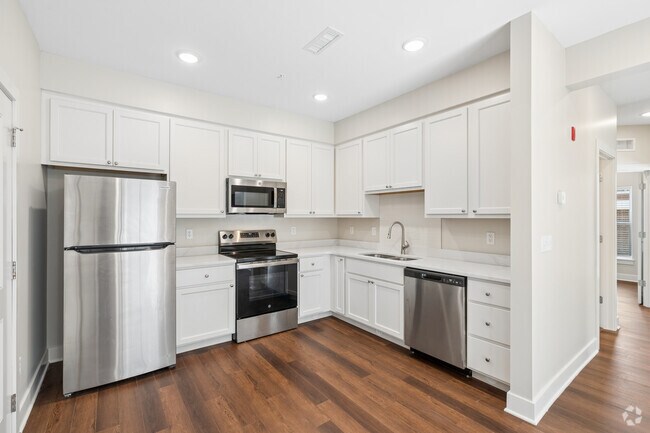 2BR, 1BA - 745SF - Kitchen - Lofts at Cherry Hill - East Village