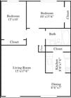 2BR/1BA