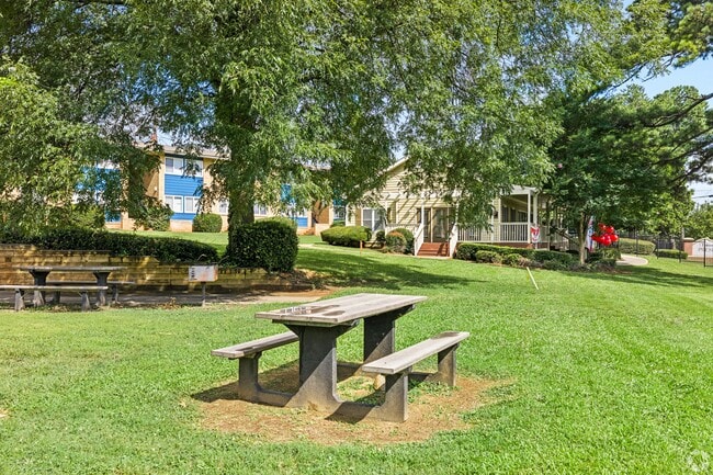 At The Preserve On Conley Apartments, relaxation meets nature in our beautifully landscaped outdoor spaces. Enjoy gathering with friends or family at our picnic area, perfect for making lasting memories. Explore your new home today!