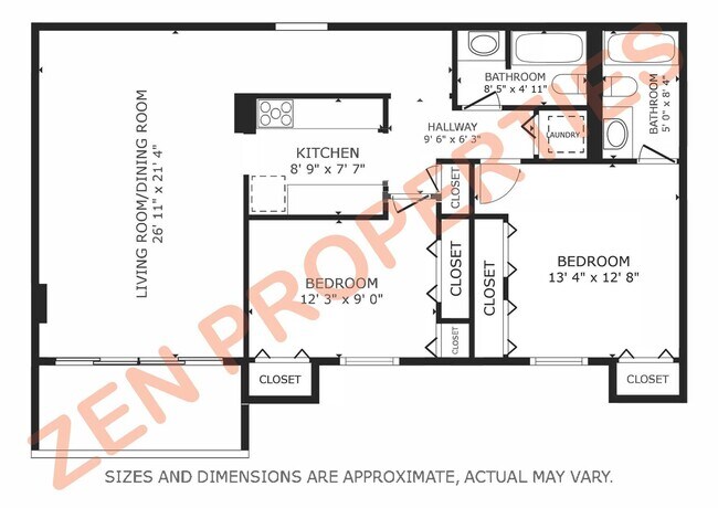 Photo - 2 bedroom, 2 bath & 1 parking for rent at Royal Court Unidad 9F