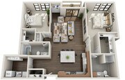 Floorplan 2G - Units 204 & 304