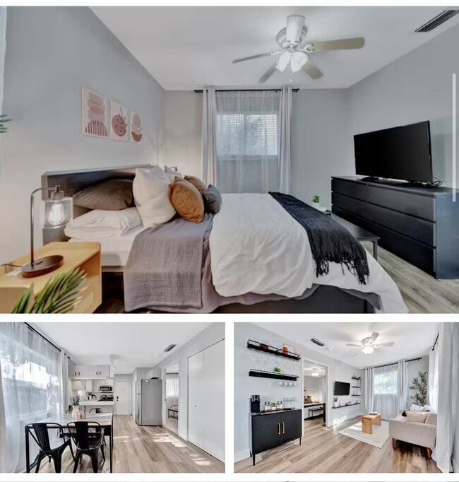 Bedroom area and the main living spaces - 423 Parkland Ave