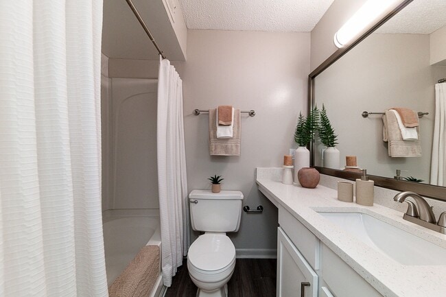 Bright bathroom with bathtub