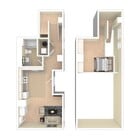 Loft de 1 dormitorio y 1 baño A9, 798 pies cuadrados