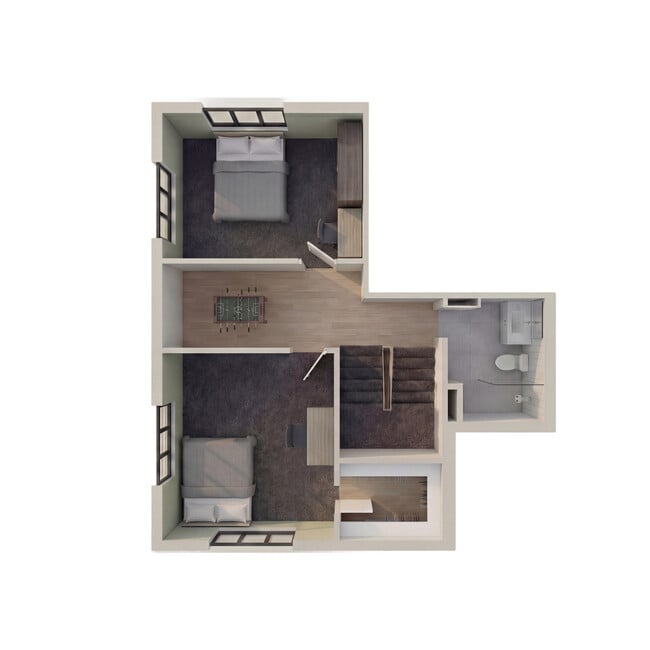 Deuxième étage, unité 1 - Campus Gate Residence's