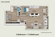 720 Louise 2 Bed 1 and half Bath