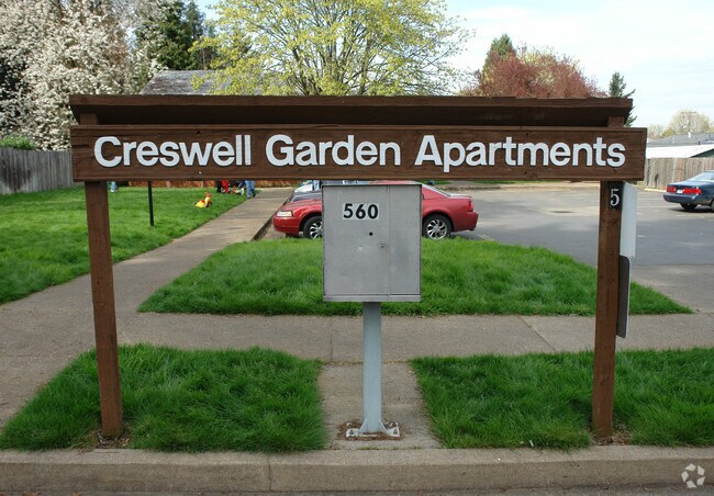 sign - Creswell Garden Apartments