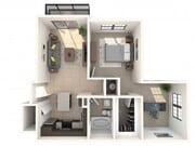 1 Bed 1 Bath and Den