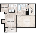 A3 - 1x1 - 652 sqft (1x1C-R)