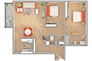 B2 | 2-Bedroom Floorplan