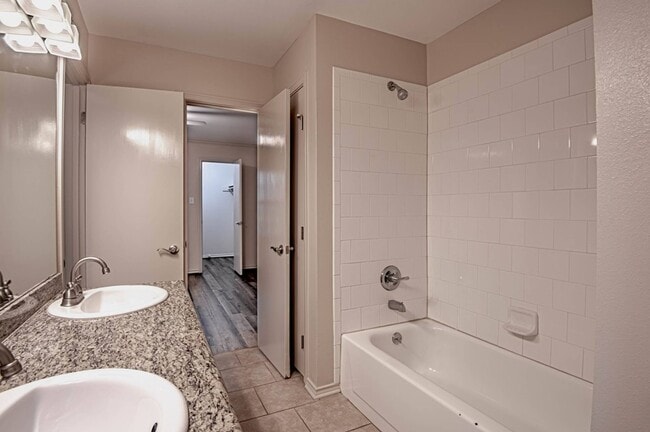 Bathroom with double vanity