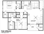 B280_2Bed_2Bath_1100 Sq Ft