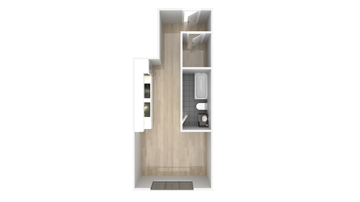 Floor Plan - Efficiency, Lower Level