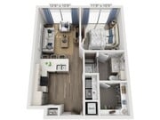 Floor plans are artist’s rendering. All dimensions are approximate. Actual product and specifications may vary in dimension or detail. Not all features are available in every apartment. Prices and availability are subject to change.