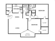 2BR/2BA