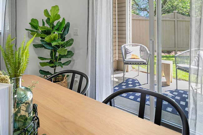 Patios and balconies with room for seating