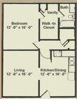 1BR/1BA