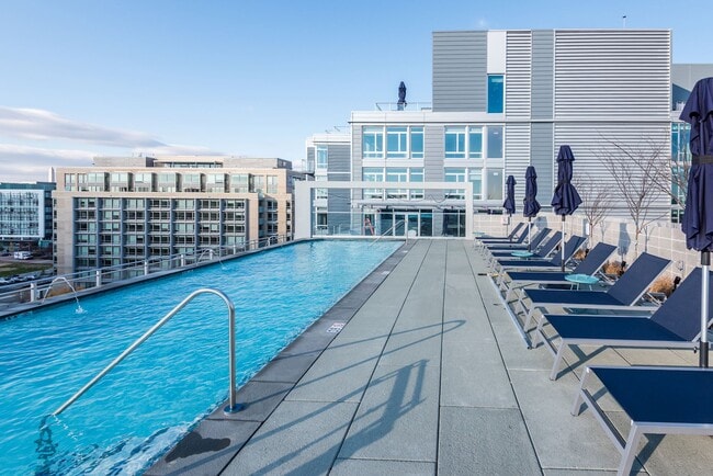 Rooftop deck with pool and grills