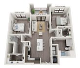 B2B floor plan Lago Apartments