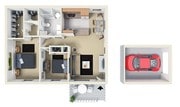 Ranch- Detached Garage 2 Bdrm