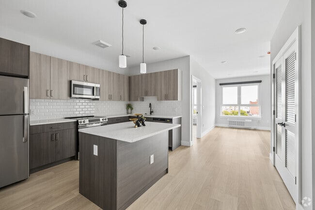 2BA, 1BA - 785SF - Kitchen/Living Room