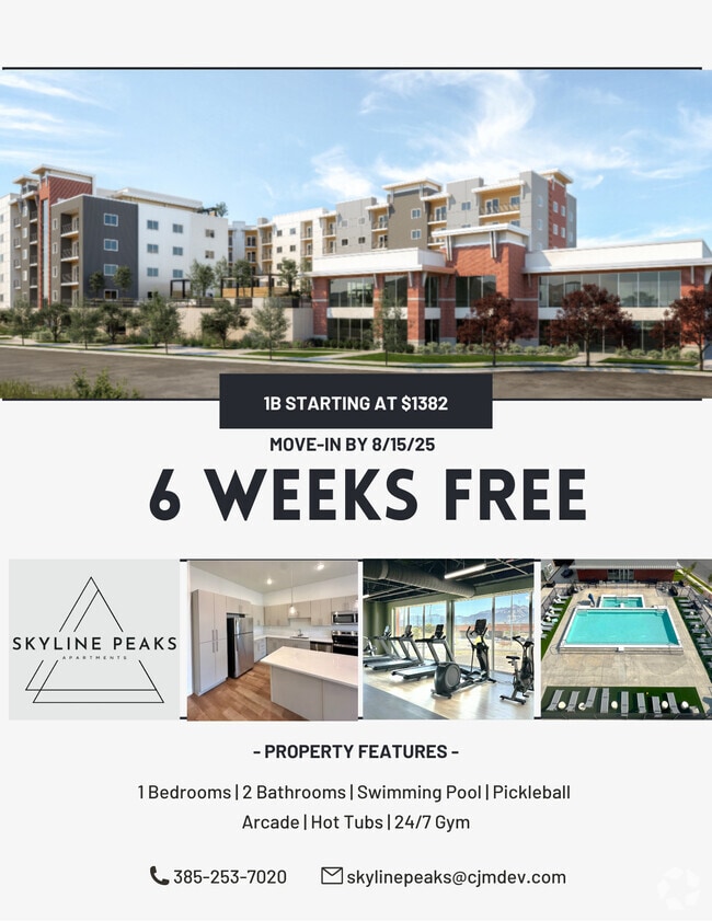 6 WEEKS FREE - Skyline Peaks Rental