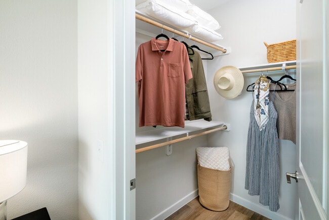 Spacious walk-in closet