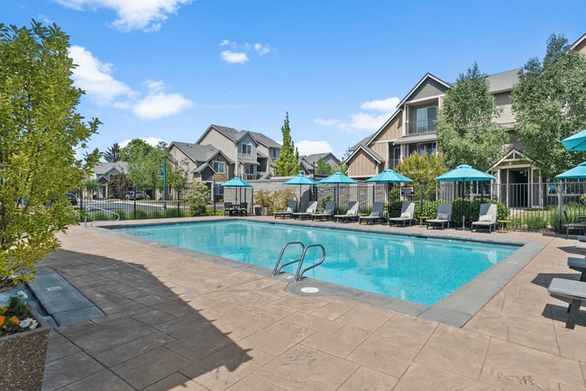 Swimming Pool + Lounge Area l Luxury Apartments for Rent l Fife, WA l Port Landing